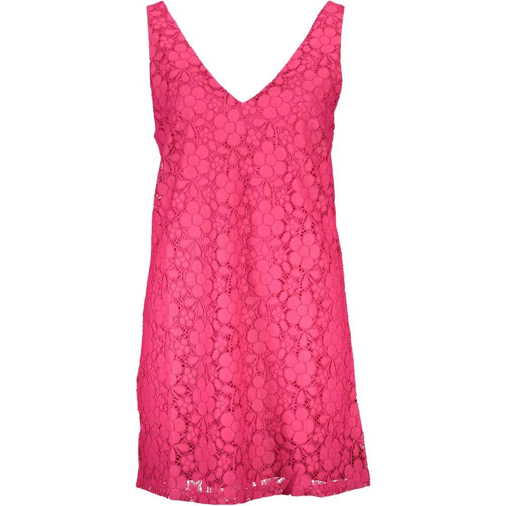 Desigual Pink Viscose Dress Desigual