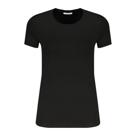 Patrizia Pepe Black Elastane Tops & T-Shirt Patrizia Pepe