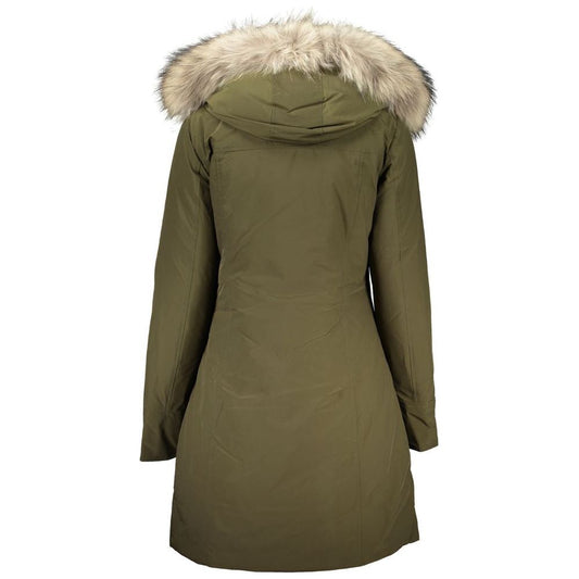 Woolrich Green Cotton Jackets & Coat Woolrich