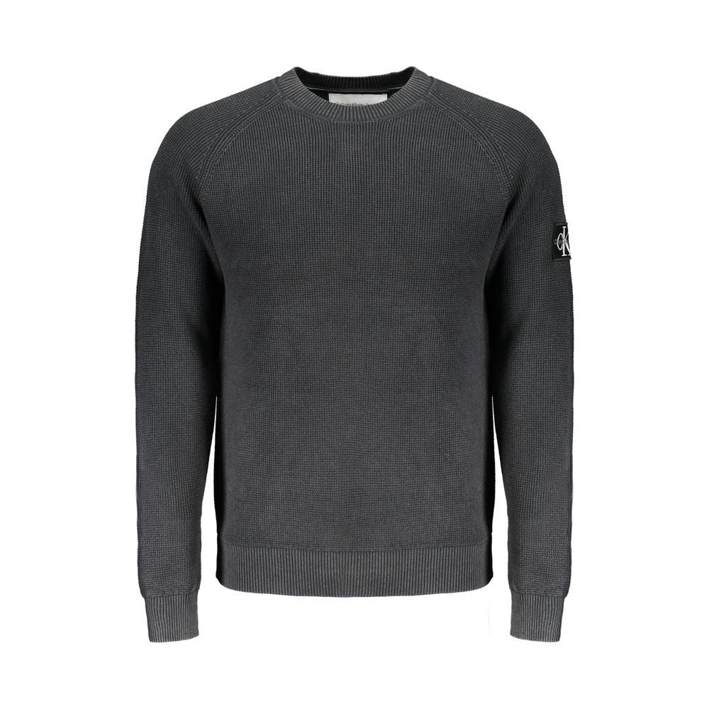 Calvin Klein Black Cotton Sweater Calvin Klein