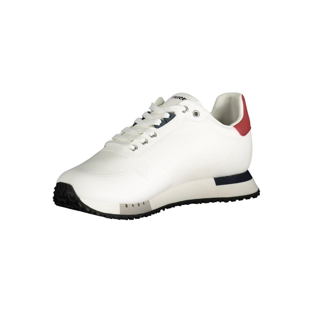 Blauer White Polyester Sneaker Blauer