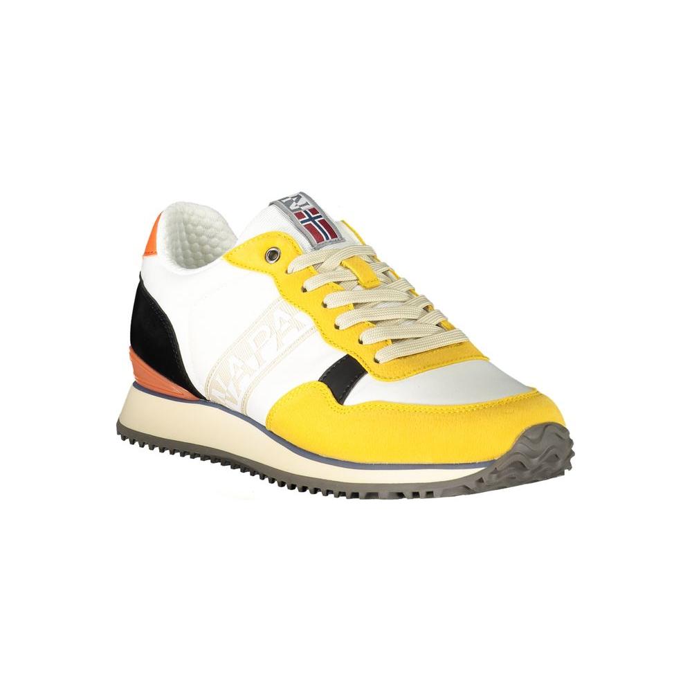 Napapijri Yellow Polyester Sneaker Napapijri