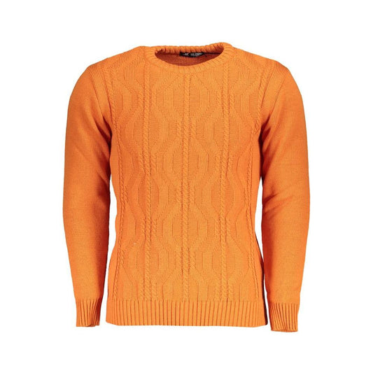 U.S. Grand Polo Orange Fabric Sweater U.S. Grand Polo