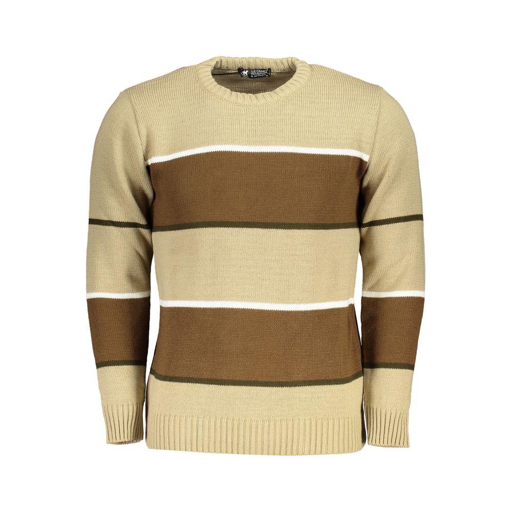 U.S. Grand Polo Beige Fabric Sweater U.S. Grand Polo