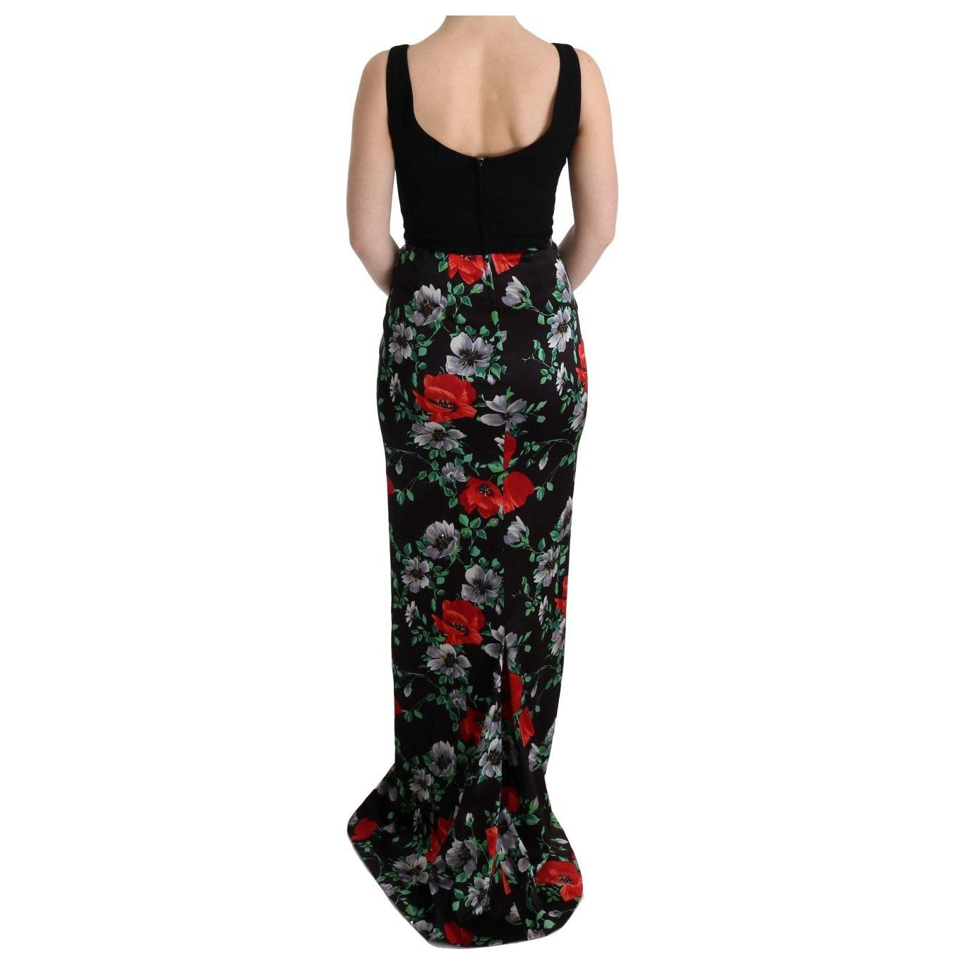 Dolce & Gabbana Elegant Floral Sheath Gown Dolce & Gabbana