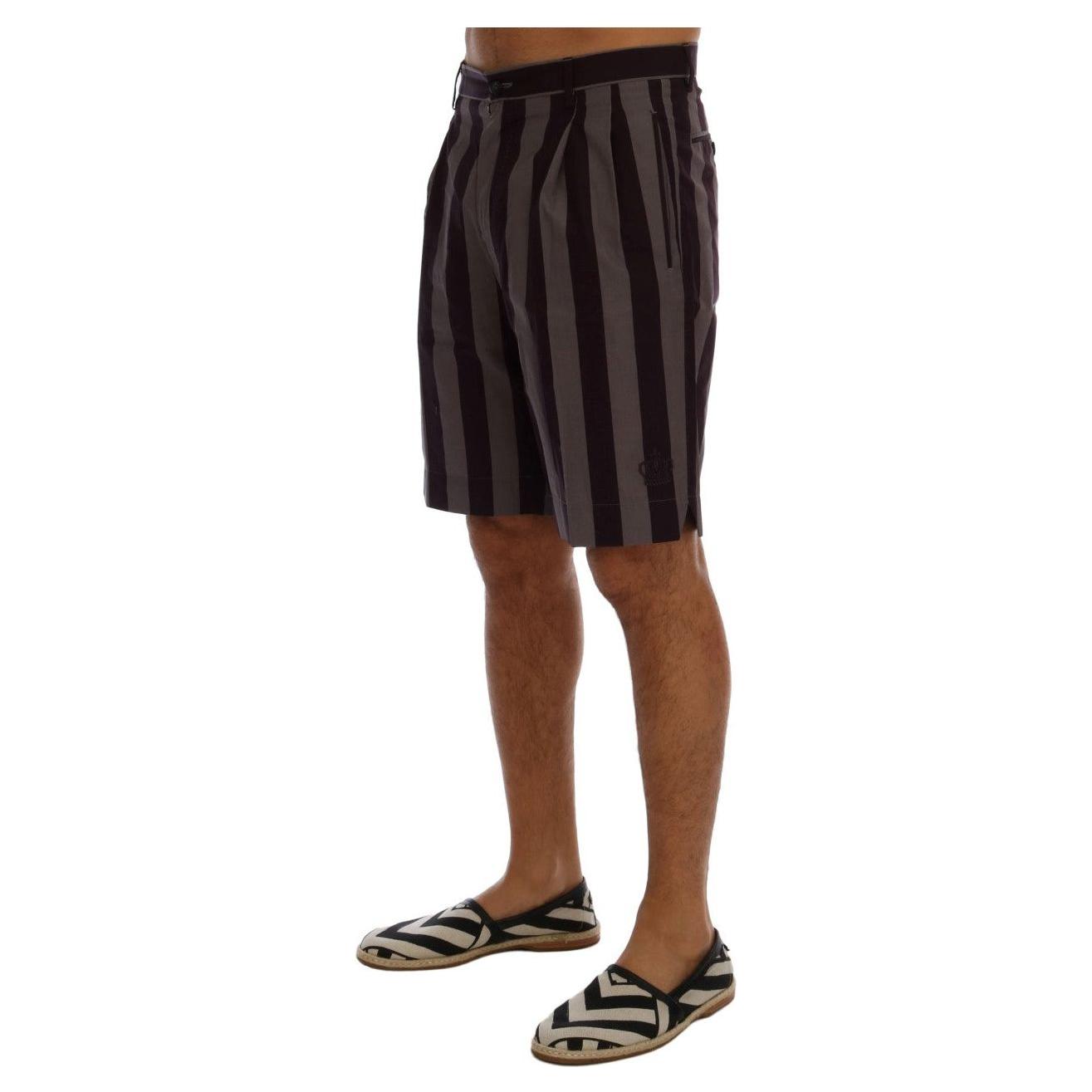 Dolce & Gabbana Casual Striped Cotton Shorts Dolce & Gabbana