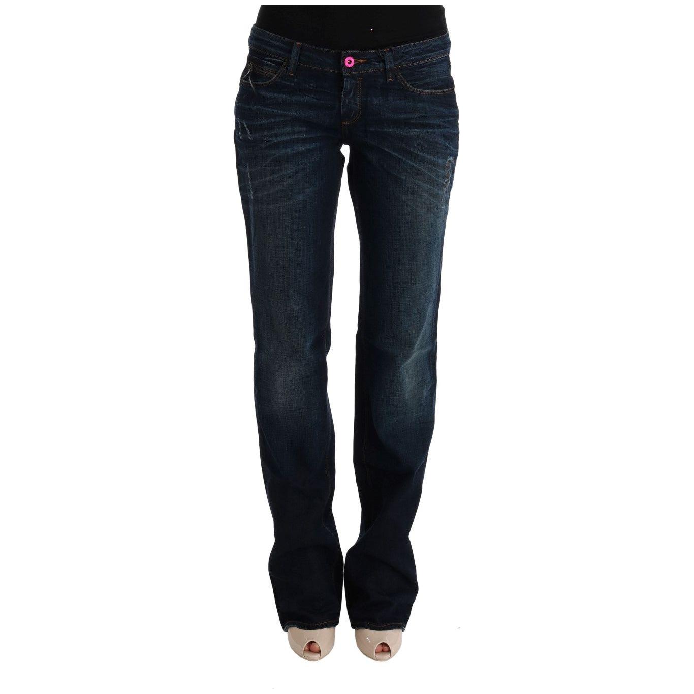 Costume National Blue Cotton Regular Fit Denim Jeans