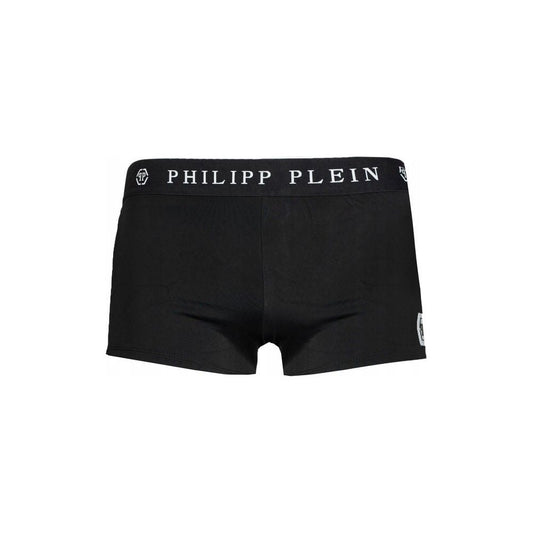 Philipp Plein Sleek Black Designer Men's Swim Boxers Philipp Plein