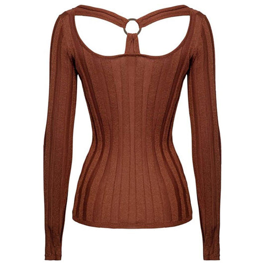 PINKO Brown Viscose Sweater PINKO