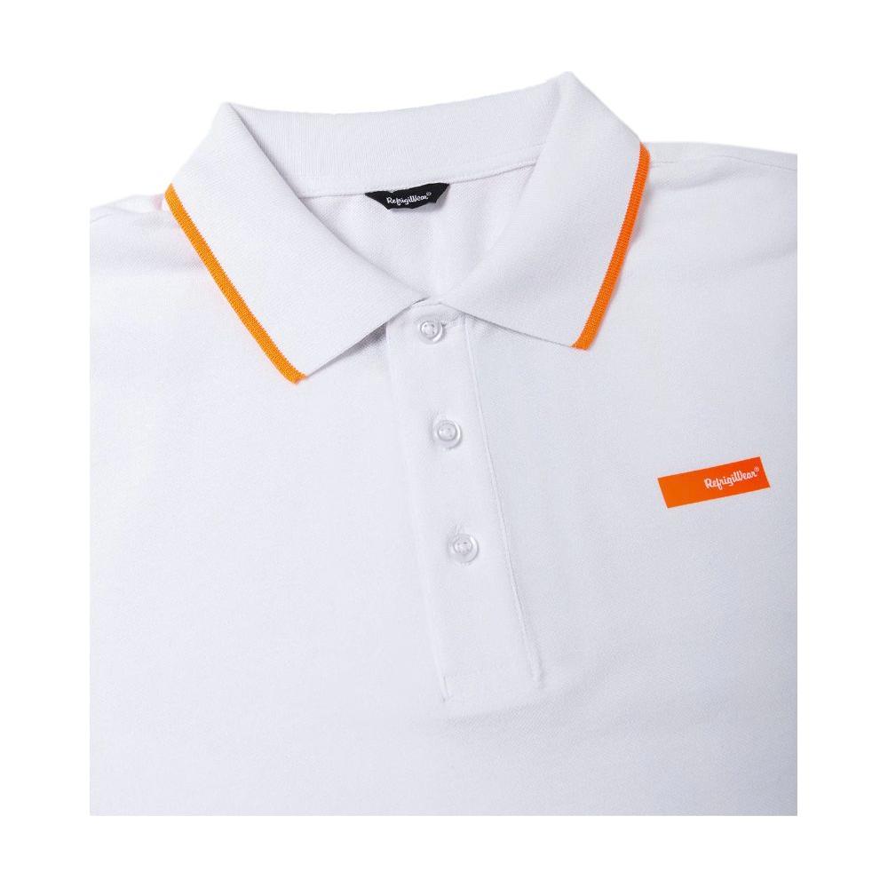 Refrigiwear Elegant Contrasting Collar Polo Shirt Refrigiwear