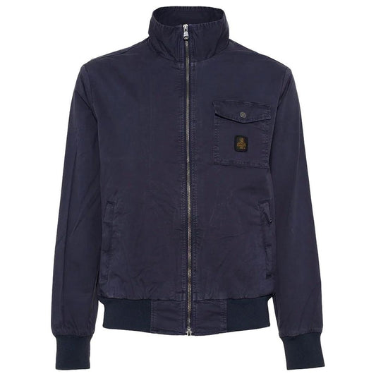 Refrigiwear Versatile Blue Bomber Jacket for Men Refrigiwear