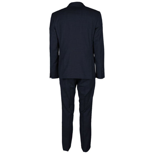 Made in Italy Blue Wool Vergine Suit Made in Italy