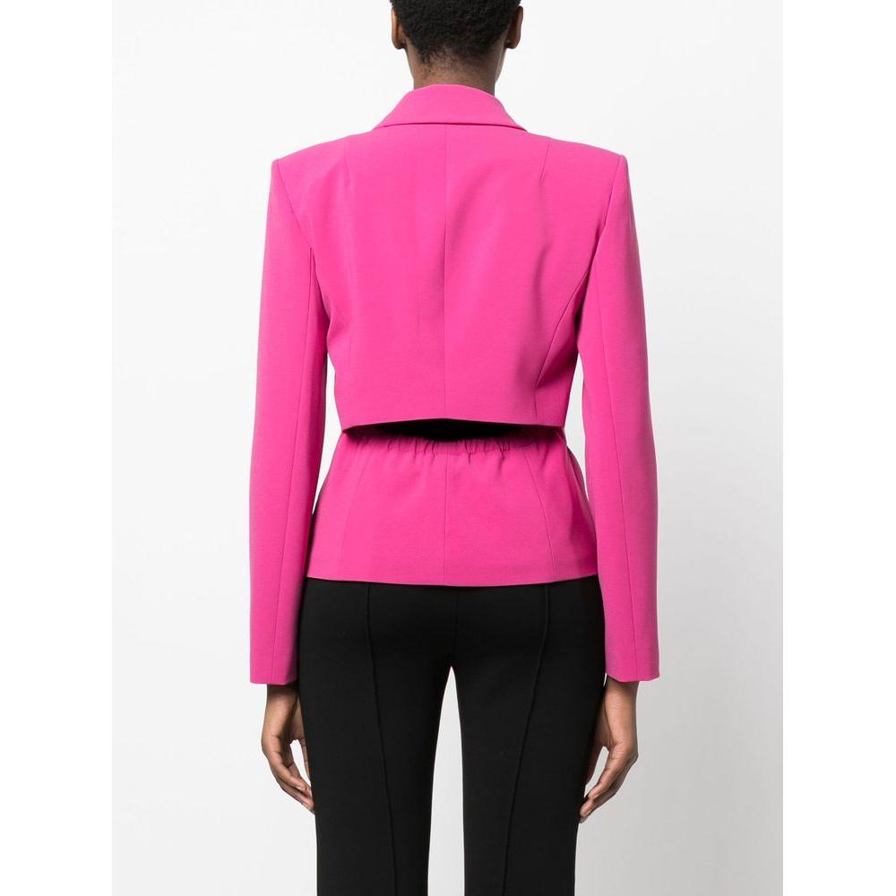 Patrizia Pepe Fuchsia One-Button Stretchy Chic Blazer Patrizia Pepe