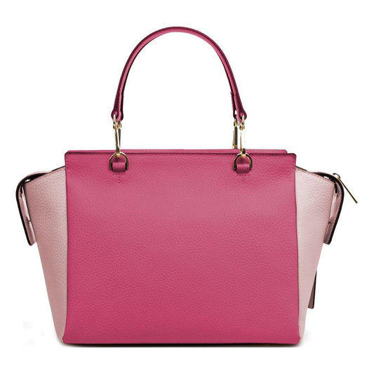 Baldinini Trend Elegant Fuchsia Textured Calfskin Handbag Baldinini Trend