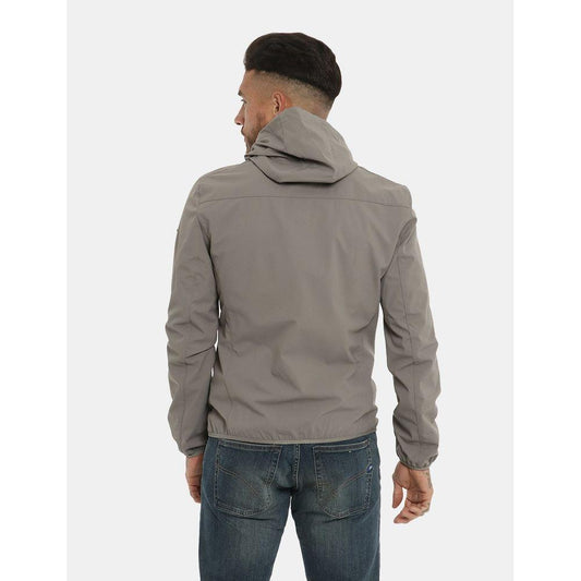 Yes Zee Sleek Gray Nylon Windbreaker Yes Zee