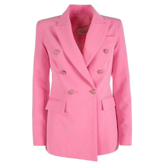 Yes Zee Elegant Pink Nylon Classic Jacket Yes Zee