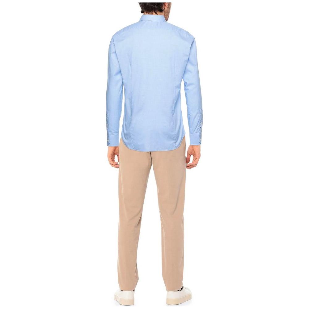 Aquascutum Chic Light Blue Oxford Cotton Shirt Aquascutum