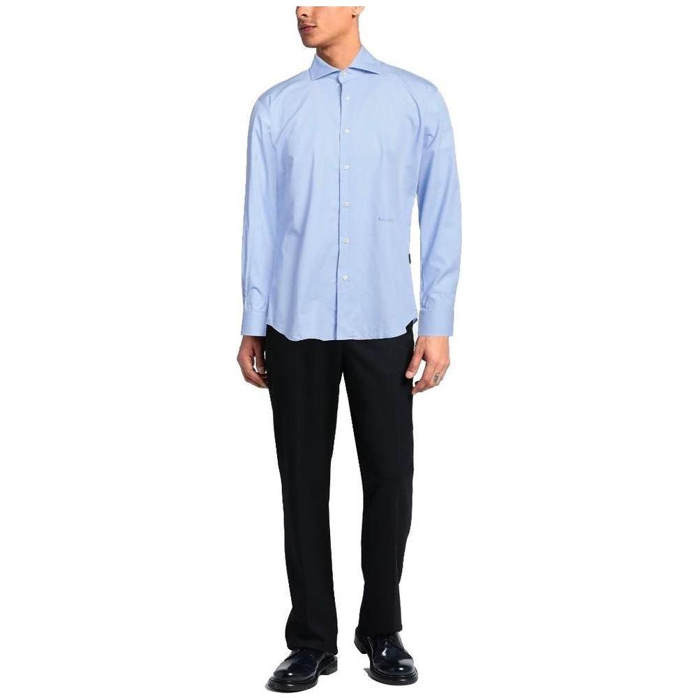 Aquascutum Elegant Cotton Shirt with Iconic Embroidery Aquascutum