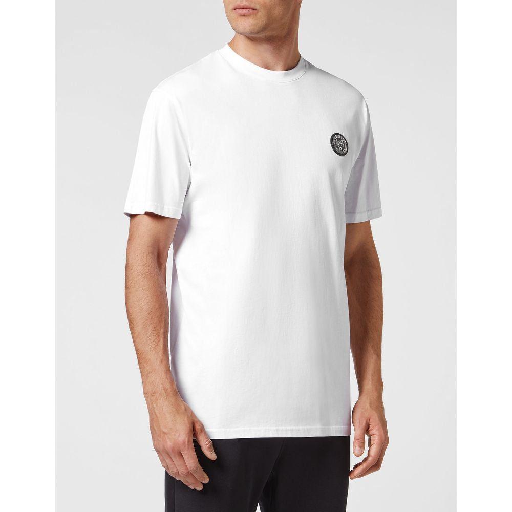 Plein Sport White Cotton Men's T-Shirt Plein Sport