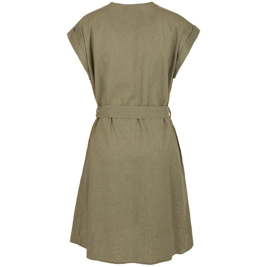 Fred Mello Green Cotton Women Dress Fred Mello