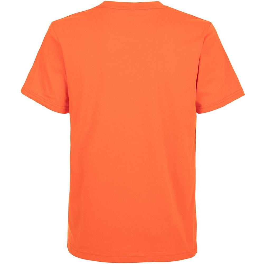 Fred Mello Orange Cotton Men T-Shirt Fred Mello