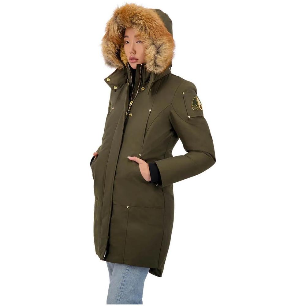 Moose Knuckles Army Cotton Women Parka Coat Moose Knuckles