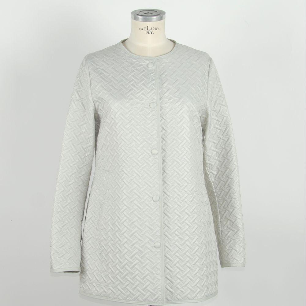 Emilio Romanelli White Polyester Women Jacket Emilio Romanelli