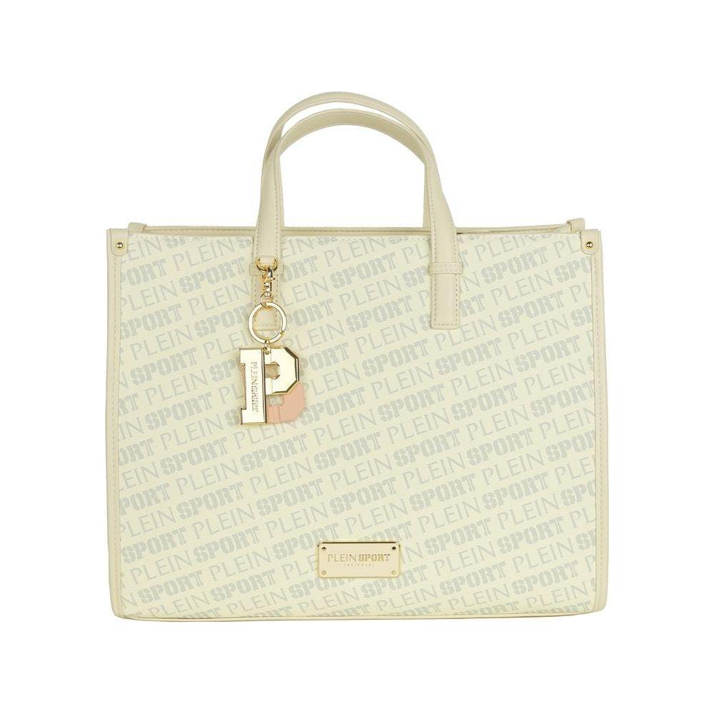 Plein Sport White Polyamide Women Shoulder Bag Plein Sport