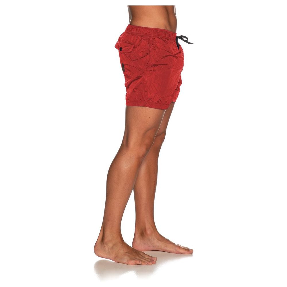 Refrigiwear Red Nylon Men's Swimsuit Refrigiwear