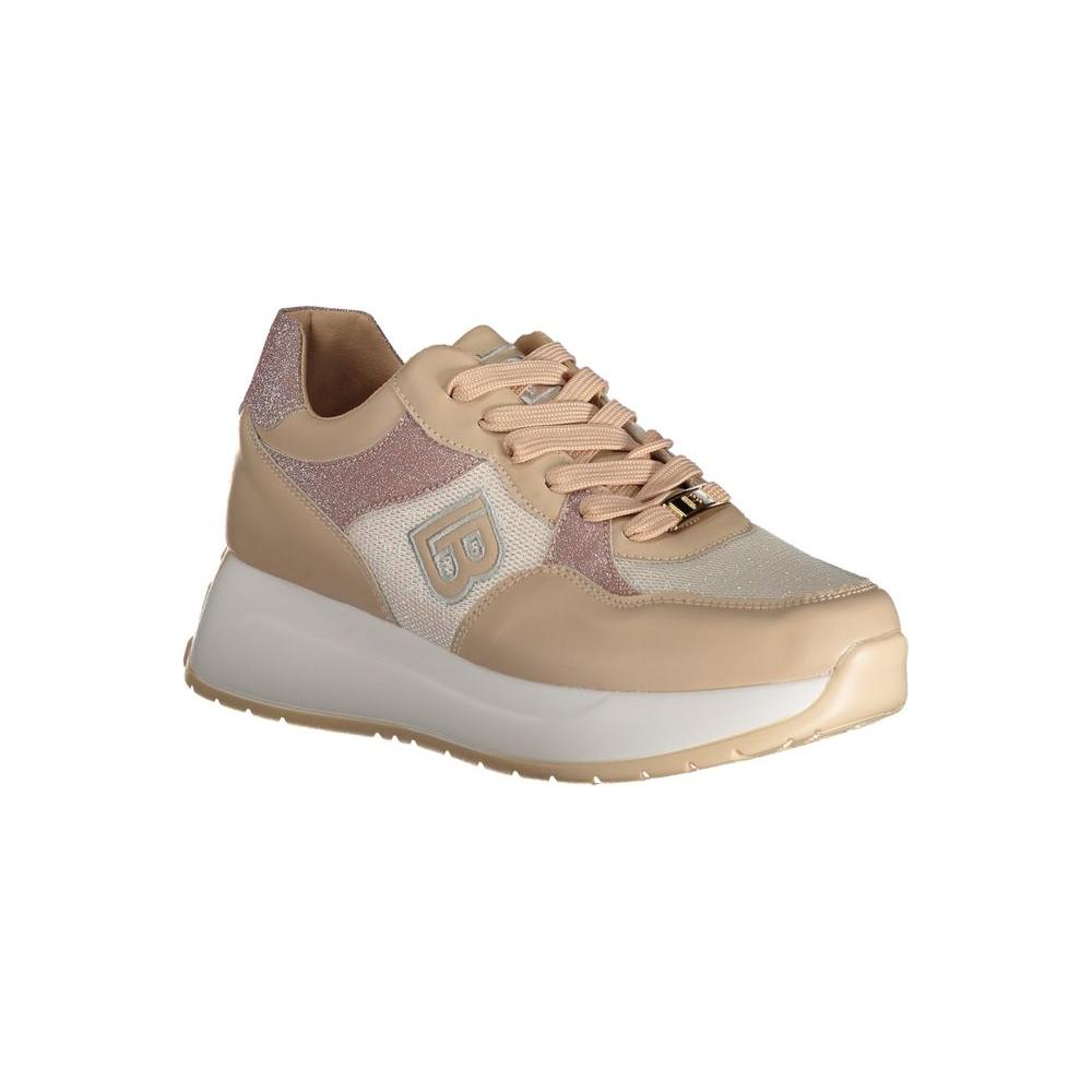 Laura Biagiotti Beige Polyester Sneaker Laura Biagiotti