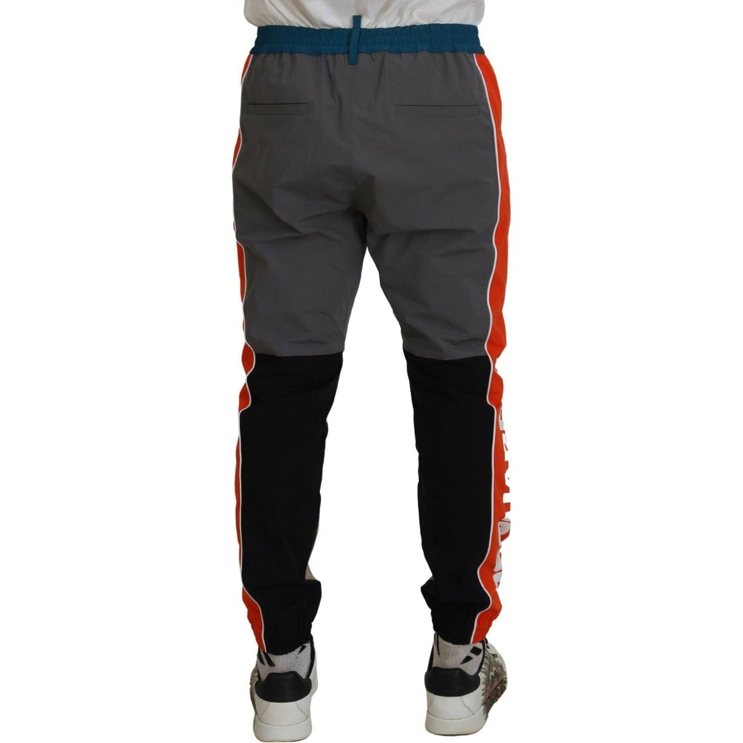 Dsquared² Multicolor Patchwork Cotton Jogging Pants Dsquared²