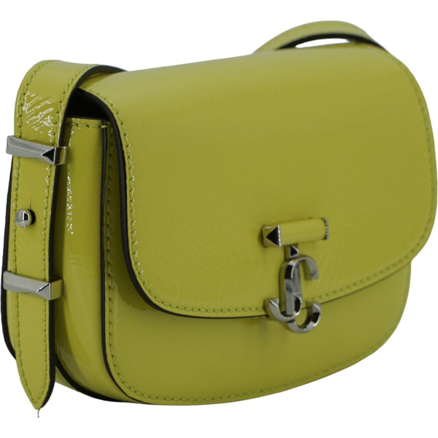 Jimmy Choo Lime Yellow Leather Small Shoulder Bag Jimmy Choo