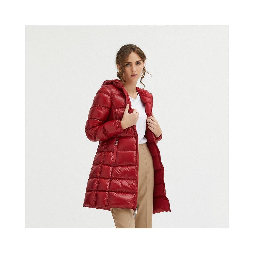 Centogrammi Red Nylon Women Jacket Centogrammi