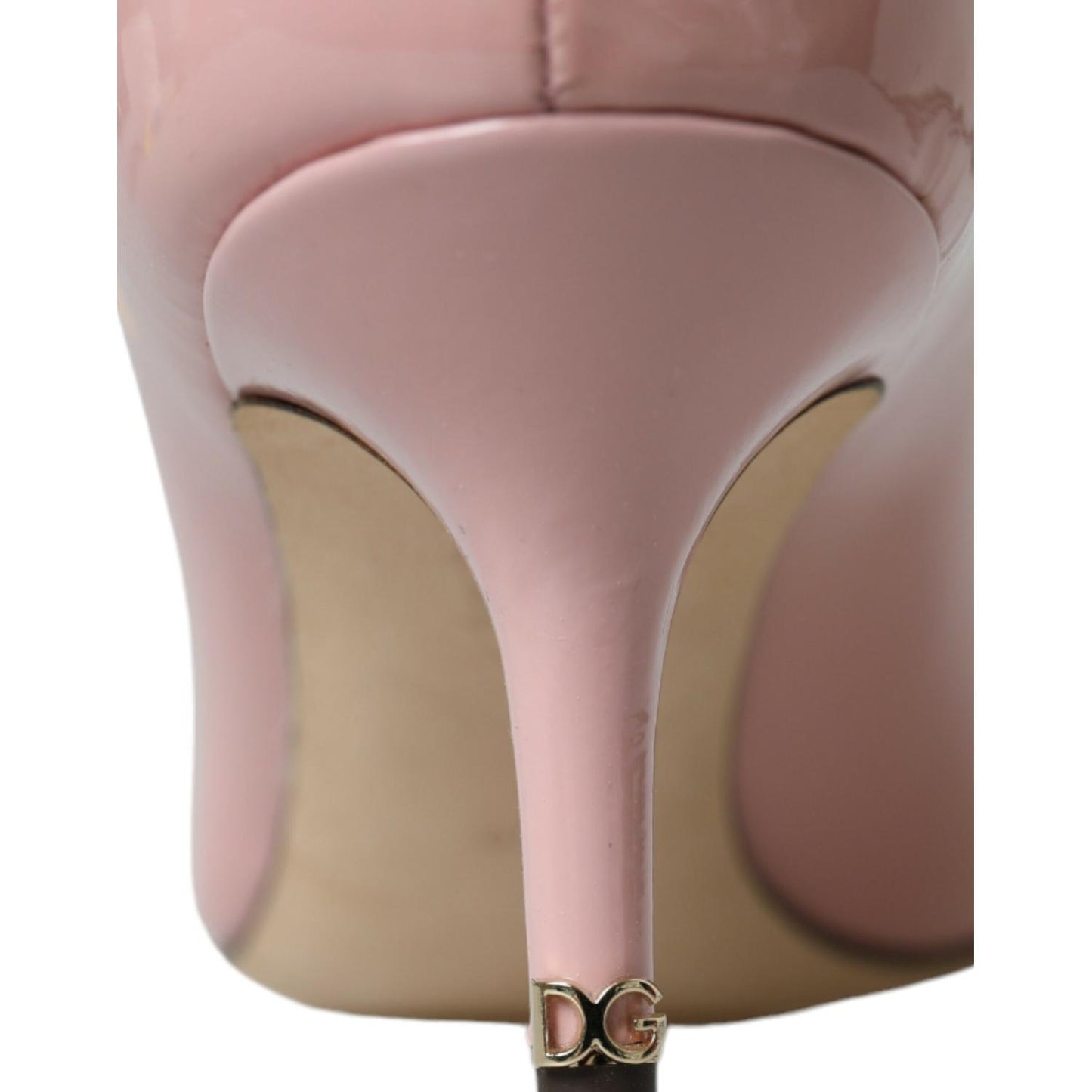 Dolce & Gabbana Light Pink Patent Leather Heels Pumps Shoes Dolce & Gabbana