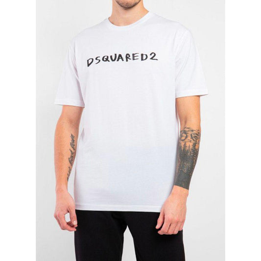 Dsquared² White Cotton T-Shirt Dsquared²