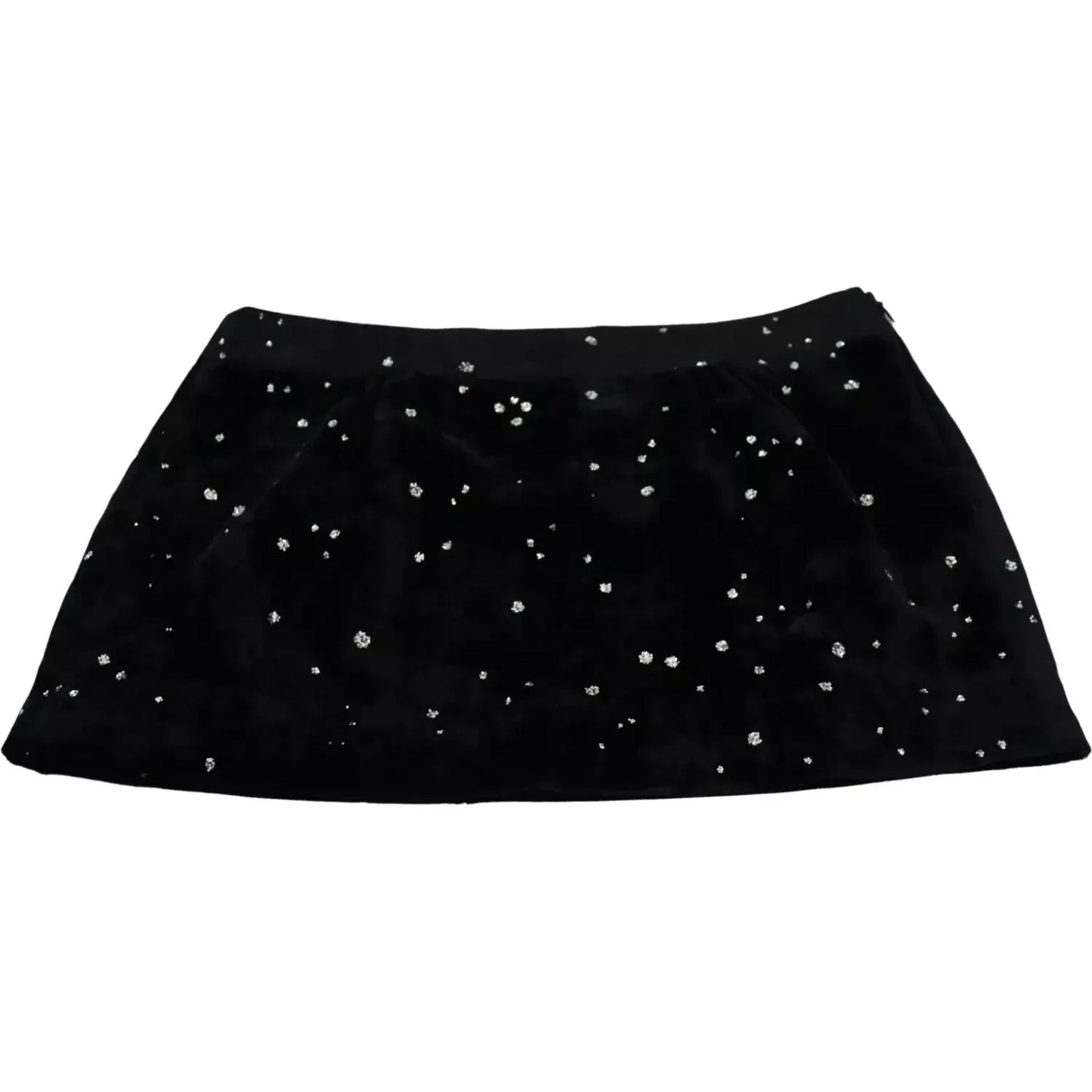 Dsquared² Black Embellished Mid Waist A-line Mini Skirt Dsquared²