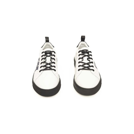 Cerruti 1881 White Leather Men Sneaker Cerruti 1881