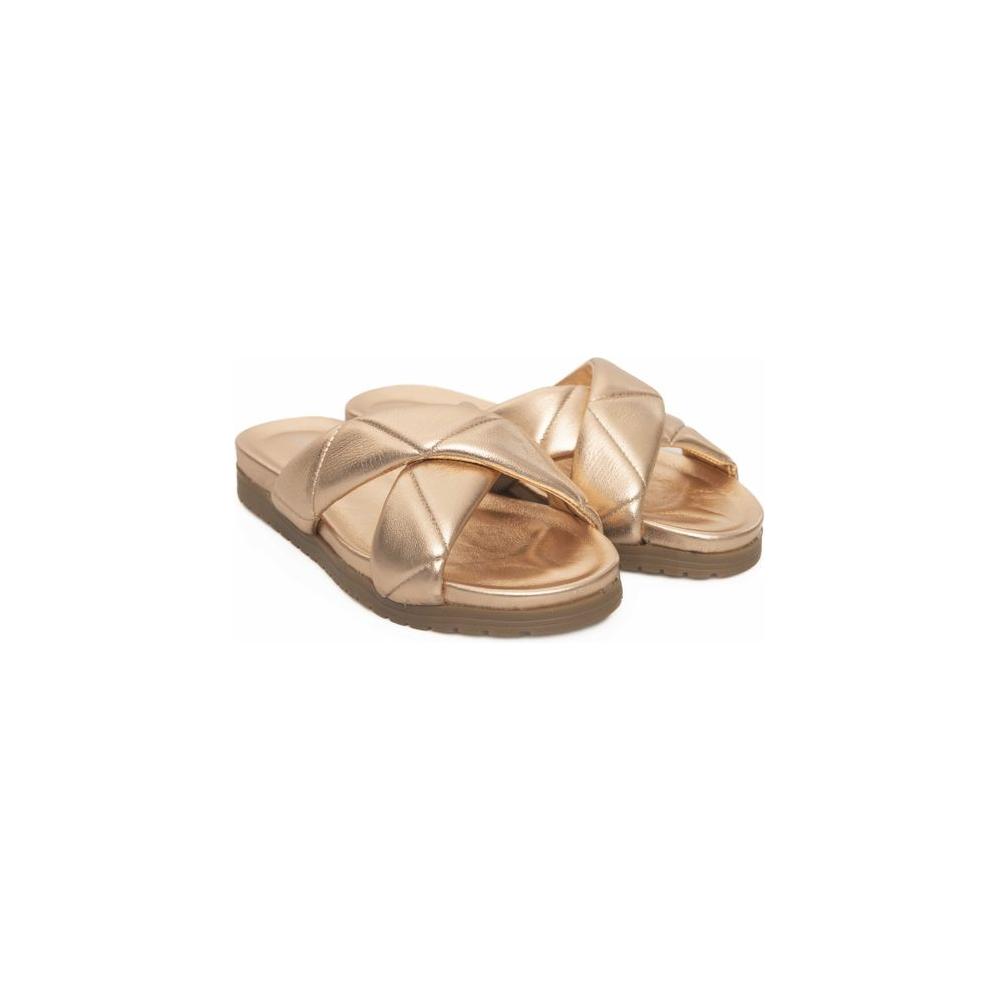 Cerruti 1881 Beige Lambskin Women Sandal
