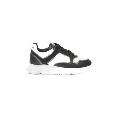 Cerruti 1881 Black Leather Women Sneaker