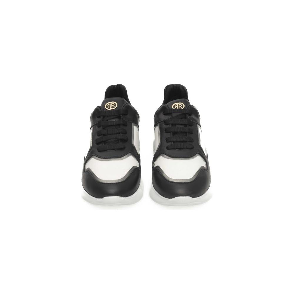 Cerruti 1881 Black Leather Women Sneaker