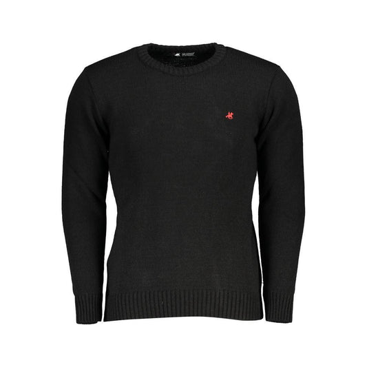 U.S. Grand Polo Black Acrylic Sweater U.S. Grand Polo