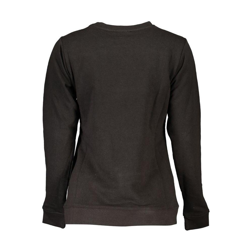 Cavalli Class Black Cotton Sweater