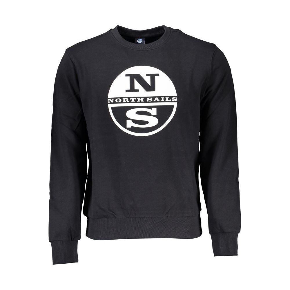 North Sails Black Cotton Sweater North Sails