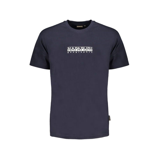 Napapijri Blue Cotton T-Shirt Napapijri