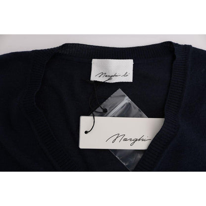MARGHI LO' Blue Wool Blouse Sweater
