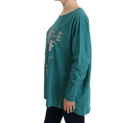 John Galliano Green Cotton Oversized Sweater