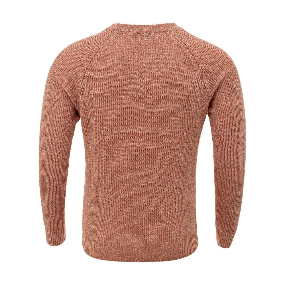 Gran Sasso Orange Linen-Cotton Blend Sweater Gran Sasso