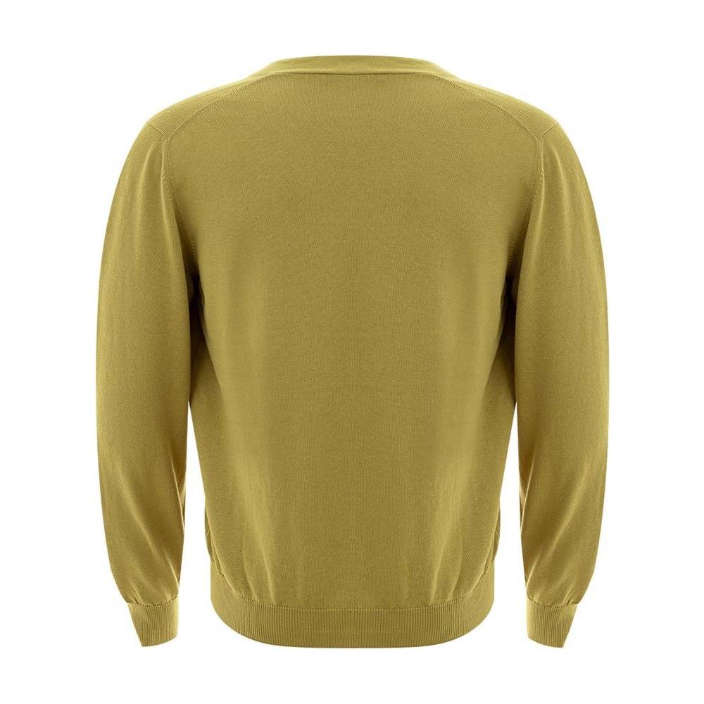 Gran Sasso Italian Wool Cardigan in Vibrant Yellow Gran Sasso