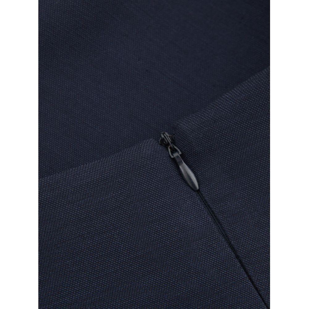 Lardini Elegant Blue Viscose Dress Perfect for Every Occasion Lardini