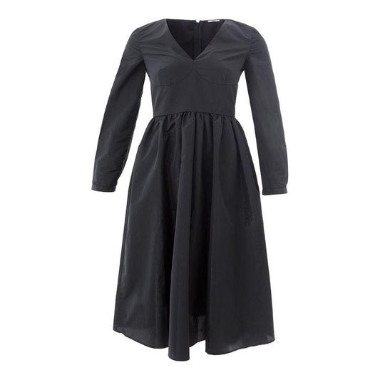 Lardini Elegant Black Polyester Dress Lardini